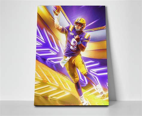 Joe Burrow LSU Poster or Wrapped Canvas - Walmart.com