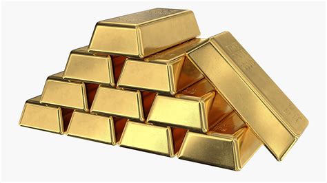 Gold Bars Small Stack 3D model - TurboSquid 1866142