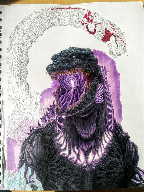 Updates on shin form 4, rodan v. mothra, and planet eater drawings. | Godzilla Amino