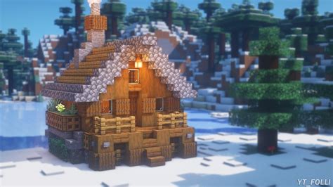 Small Winter House Minecraft - Pixel Art Grid Gallery