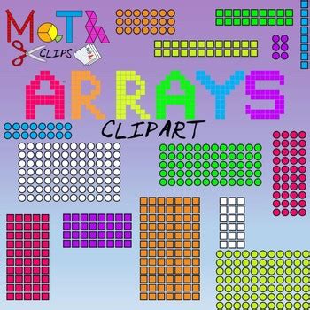 Multiplication Array Clip Art