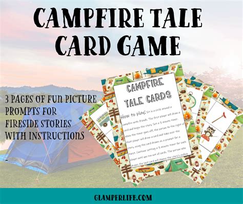 Printable Campfire Game: Campfire Tales Storytelling Game - Glamper Life