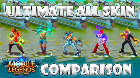 Chou Ultimate All Skin Comparison | Mobile Legends - YouTube