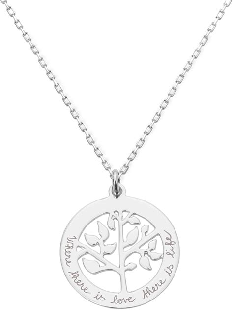 Merci Maman Personalized Tree of Life Necklace - Bergdorf Goodman