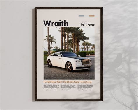 Rolls Royce Wraith Poster Luxury Car Wall Art Cool Sports Cars Prints ...