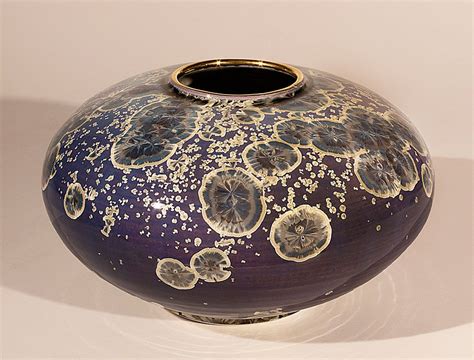 purple crystal glaze vase | Glaze ceramics, Ceramics, Glazing techniques