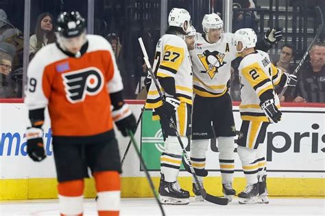 Flyers tripped up in 4-1 loss to the Penguins