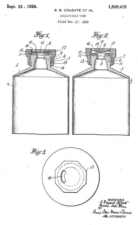 Colgate History Patents And Illustrated Timeline – The Vintage Compact Shop