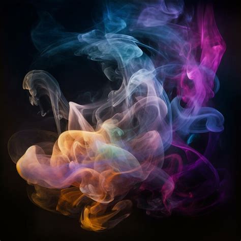 Premium AI Image | colorfull smoke vapor abstract background design