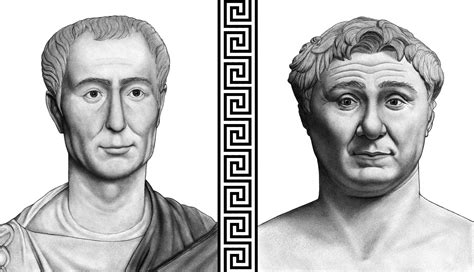 I made digital portraits of Caesar and Pompey. Didn't mean to leave out Crassus, but I might do ...