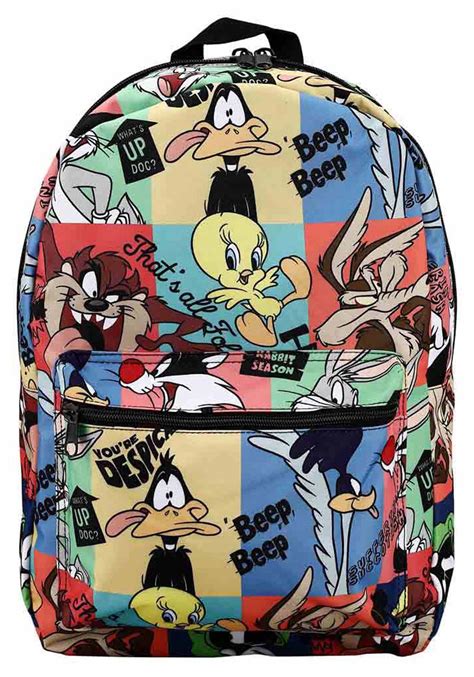 Looney Tunes Classic Characters All-Over Print Backpack | lupon.gov.ph