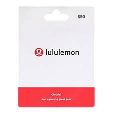 Lululemon $50 Gift Card, 1 each - The Fresh Grocer