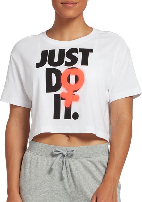 Nike Women's Sportswear Just Do It Cropped T-Shirt - Walmart.com