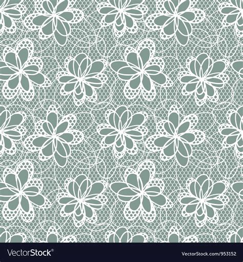 Flowers lace pattern Royalty Free Vector Image