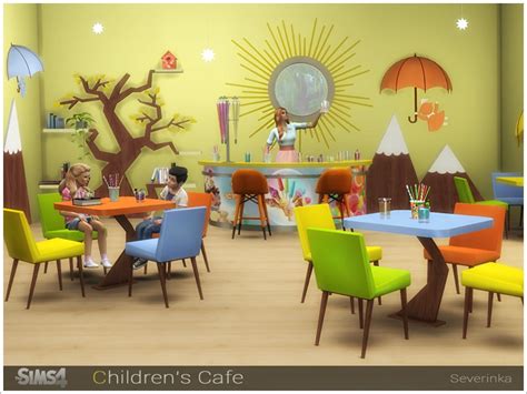 The Sims Resource - Children's Cafe Tree Bookshelf, Bookshelves Kids, Table Lamps For Bedroom ...