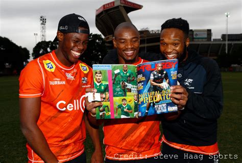 Sharks stars with SA Rugby magazine