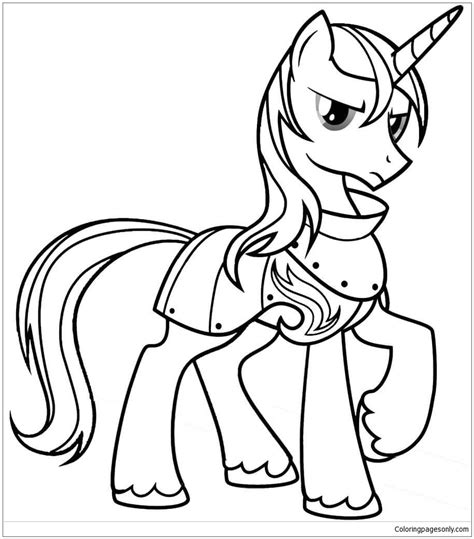 My Little Pony Shining Armor Coloring Page - Free Printable Coloring Pages