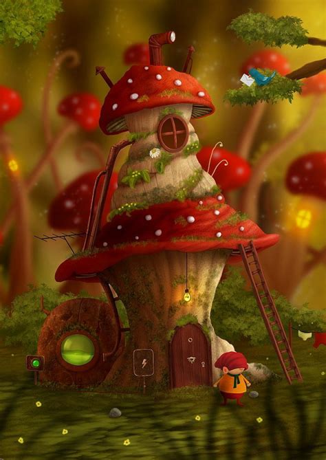 Sherri55 - Decorah North - Fairy mushrooms house in 2020 | Fantasy art illustrations, Fairy ...