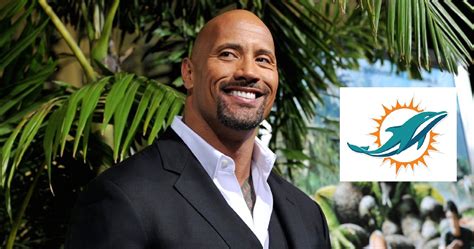 The Rock Suits Up As A Miami Dolphin