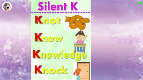 Silent Letter K Reading and Writing with Useful Examples Pronunciation in English - YouTube