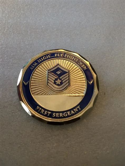 AIR FORCE ENLISTED RANKS - First Sergeant “E9’’ Challenge Coin $12.70 - PicClick