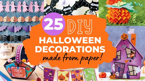 How To Make DIY Halloween Decorations Out Of Paper | PaperCrafter Blog