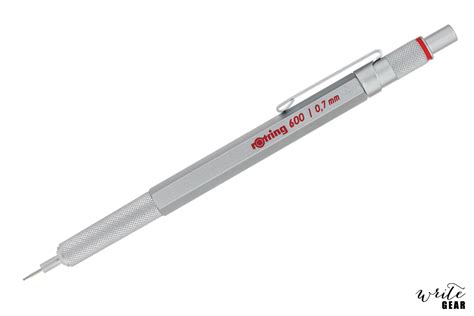 Rotring 600 Mechanical Pencil - 0.7 - Silver - Write GEAR