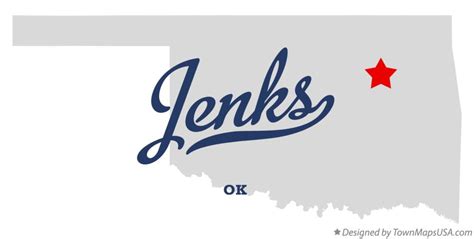 Map of Jenks, OK, Oklahoma