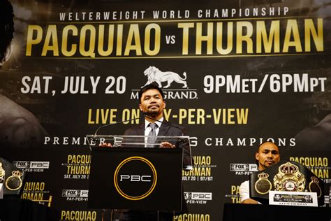 Pacquiao vs. Thurman Predictions: Current & Past Champions & Top ...