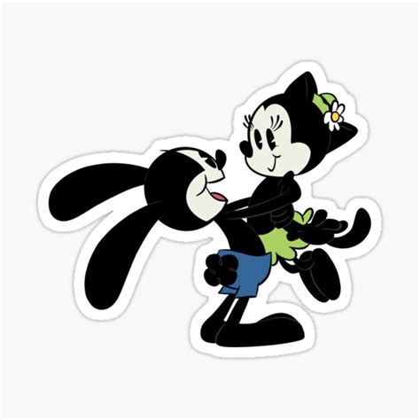 "Oswald and Ortensia Hug!" Sticker for Sale by dooodlebug | Redbubble