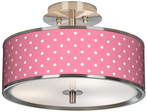 Mini Dots Pink Giclee Glow 14" Wide Ceiling Light - #28E88 | Lamps Plus | Ceiling lights, Blue ...