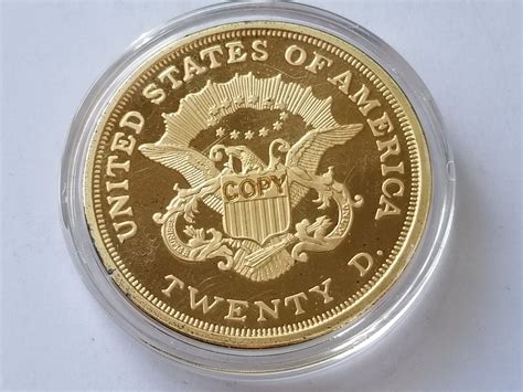 1849 $20 Double Eagle Gold Plated Copy | Property Room