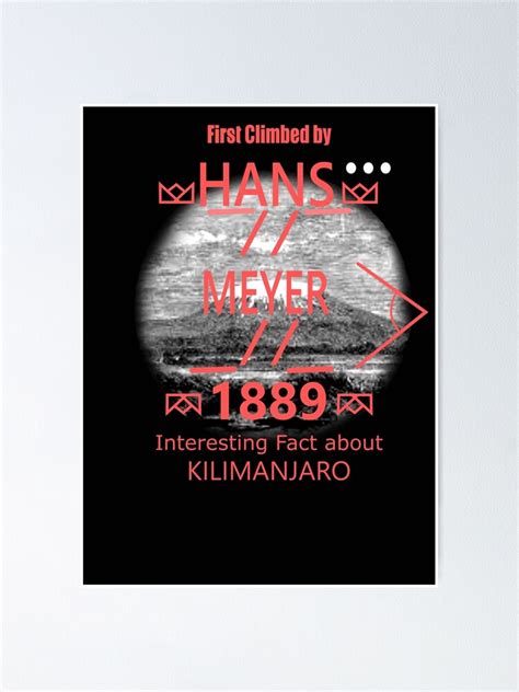 "Hans meyer/kilimanjaro first climber" Poster for Sale by maarifa | Redbubble