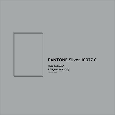 About PANTONE Silver 10077 C Color - Color codes, similar colors and ...