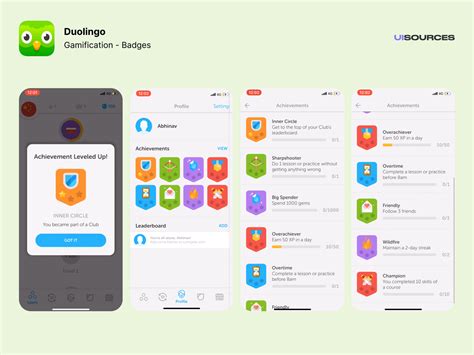 Duolingo - Gamification: Badges | UI Sources