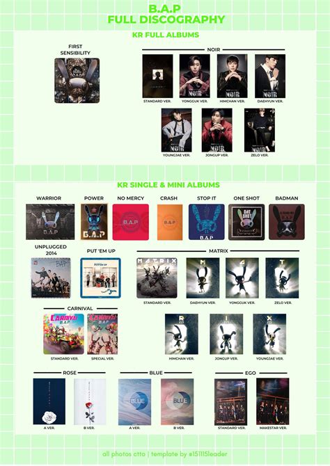 BAP Discography : r/bap