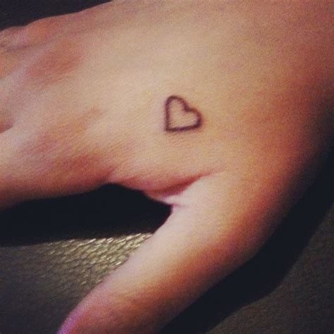 25 best Small Heart Tattoos On Hand images on Pinterest | Body mods, Finger tats and Finger tattoos