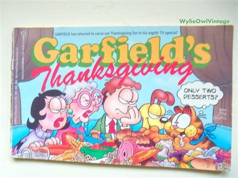 Vintage Garfield's Thanksgiving Comic Strip Book 1988. $7.50, via Etsy. | Kids shows, Garfield ...