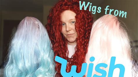 wish wigs| trying on cheap wigs - YouTube