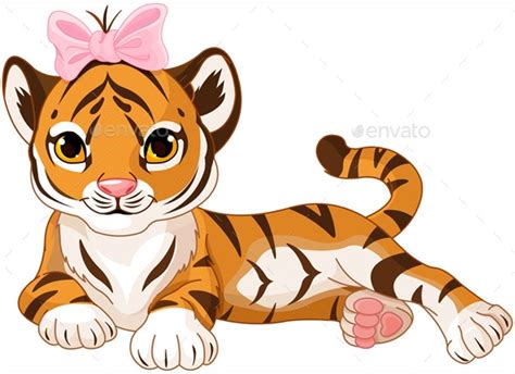 Baby Tiger by Dazdraperma | GraphicRiver