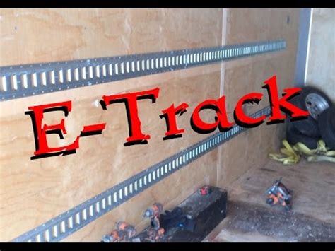 E-Track Installation Enclosed Trailer - YouTube