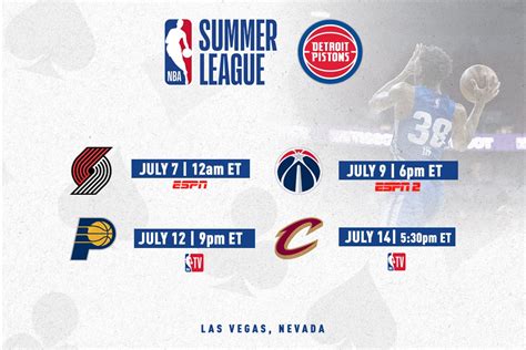 DETROIT PISTONS ANNOUNCE SCHEDULE AND ROSTER FOR NBA 2K23 SUMMER LEAGUE ...