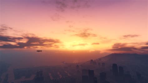 #Grand Theft Auto V, #sunset, #sea, #city, #clouds | Wallpaper No ...