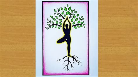 international yoga day drawing for art competition ||Gali Gali Art ...