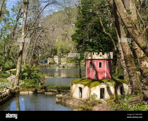 Palacio Nacional da Pena, the national palace Pena, in Sintra near ...