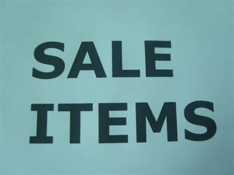 SALE ITEMS