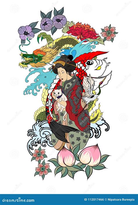 Details more than 80 japanese geisha warrior tattoo designs super hot ...