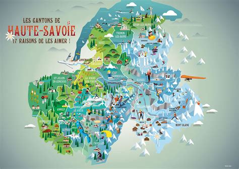 Carte de la Haute-Savoie - Haute-Savoie carte des villes, relief, tourisme