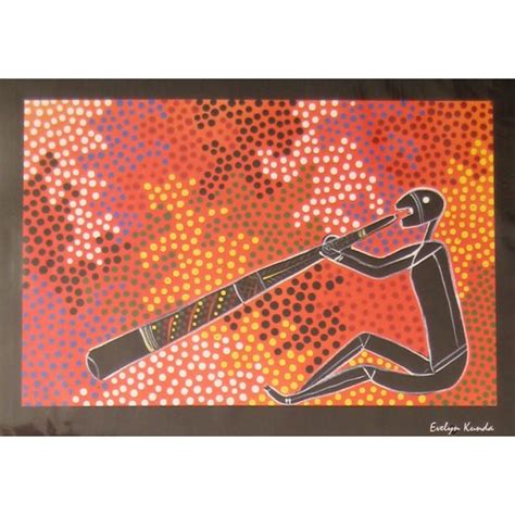 Aboriginal Art Print - Didgeridoo