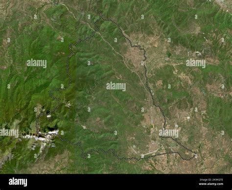 Gevgelija, municipality of Macedonia. High resolution satellite map ...